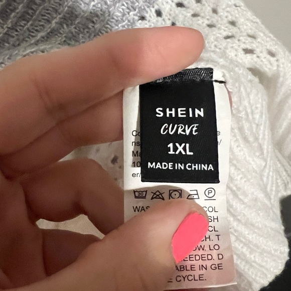 SHEIN Grey‎ Striped Sweater - Picture 3 of 3